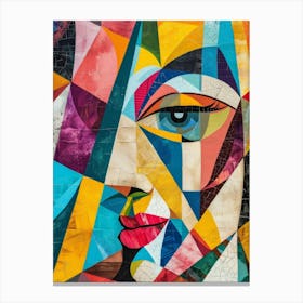 Abstract Portrait Of A Woman 105 Canvas Print