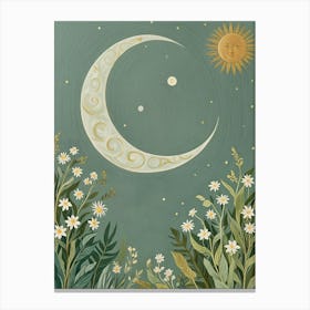 Sun And Moon Canvas Print