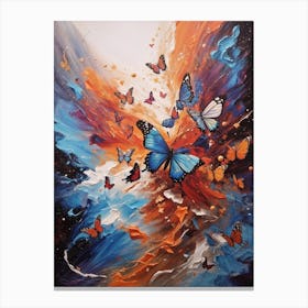 Butterflies In Flight Canvas Print