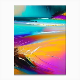 Beach Waterscape Bright Abstract 1 Canvas Print