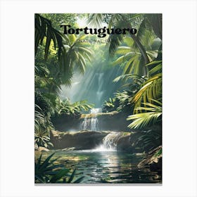 Tortuguero Forest Travel Art Canvas Print