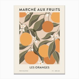 Fruit Market - Oranges Canvas Print