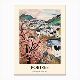 Portree (Isle Of Skye, Scotland) Painting 2 Travel Poster Canvas Print