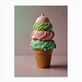 Ice Cream Cones Canvas Print