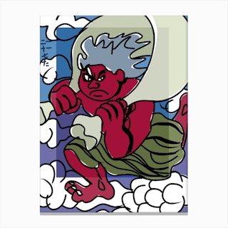 Wind God Fujin Bros The Middle Canvas Print