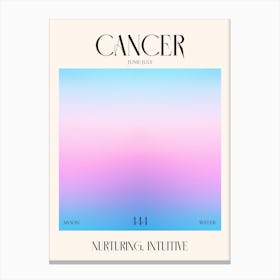 Cancer 2 Zodiac Sign Canvas Print