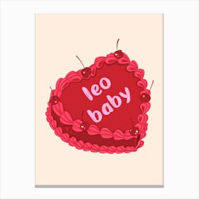 Leo Baby Canvas Print