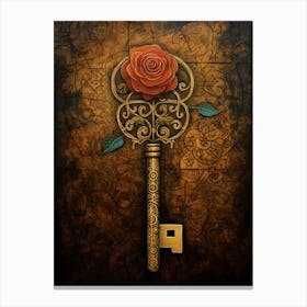 Key And Rose - The Dark Tower Series 1 Canvas Print