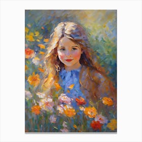 Impressionist Girl Canvas Print