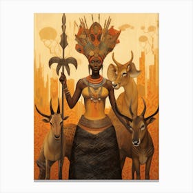 African Tales 3 Canvas Print
