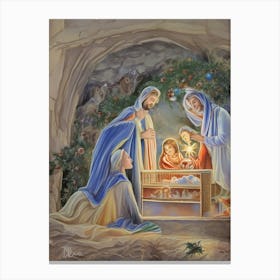 Nativity Scene 2 Canvas Print