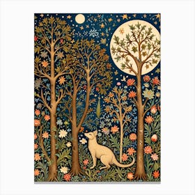 William Morris Wolf In The Woods 1 Canvas Print