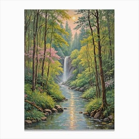 Waterfall Harmony Canvas Print