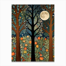 William Morris Moonlight In The Forest 61 Canvas Print