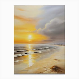 Sunset On The Beach 11 Canvas Print