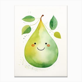 Friendly Kids Pear 1 Canvas Print