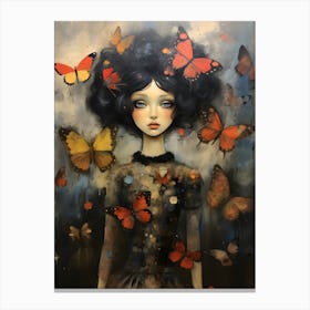 Butterfly Girl 1 Canvas Print