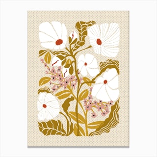 Klimts Would Love These Flowers Warm Colors Canvas Print