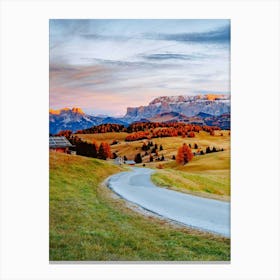 Autumn In The Dolomites Canvas Print
