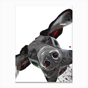 GSP German Shorthaired Pointer Dog Canvas Print
