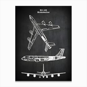 Kc135 Stratotanker Boeing Kc 135 Airplane Decor Aircraft Decor Plane Decor Airplane Art Airplane Print Airplane Blueprint Va1351 Canvas Print