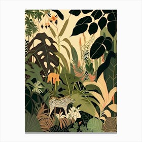 Jungle Botanicals 1 Rousseau Inspired Canvas Print