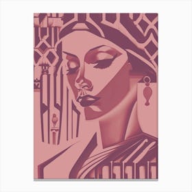 Nubian Queen Satin Canvas Print