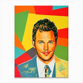 Chris Pratt Colourful Pop Movies Art Movies Canvas Print