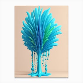 Blue Tree Canvas Print