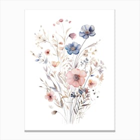 Watercolor Flowers 15 Canvas Print