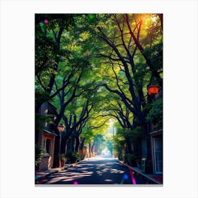 Street In Tokyo Canvas Print