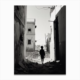 Palestine, Black And White Analogue Photograph 4 Canvas Print