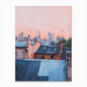 Sydney Rooftops Morning Skyline 3 Canvas Print