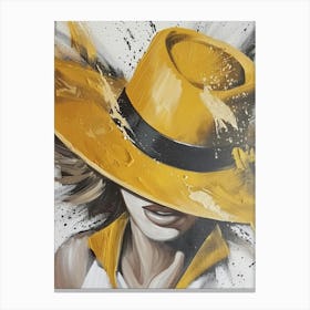 Yellow Hat Canvas Print