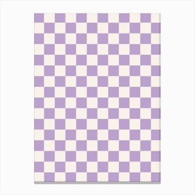 Checkerboard Purple Canvas Print