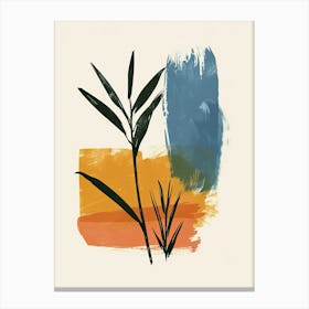 Retro Sunburst Mid Century Style Canvas Print