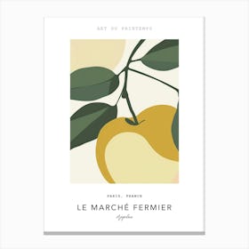 Apples Le Marche Fermier Poster 3 Canvas Print