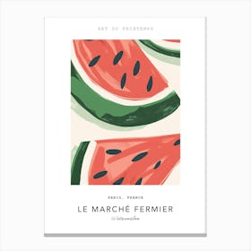 Watermelon Le Marche Fermier Poster 6 Canvas Print