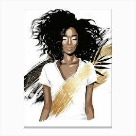 Afro-American Woman 36 Canvas Print