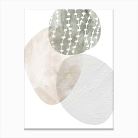 Geometric Pastel Abstract No728b Canvas Print