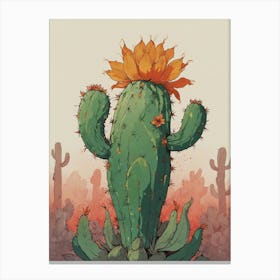 Cactus Flower 2 Canvas Print