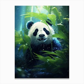 Panda Art In Digital Art Style 1 Canvas Print