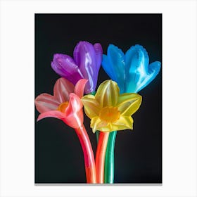 Bright Inflatable Flowers Daffodil 3 Canvas Print