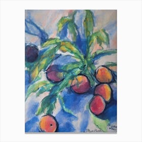 Peach 2 Classic Fruit Canvas Print