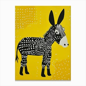 Yellow Donkey 2 Canvas Print