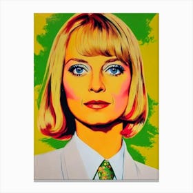 Jodie Foster Colourful Pop Movies Art Movies Canvas Print