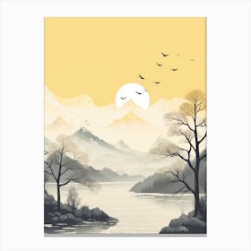 Asian Landscape Painting Canvas Print