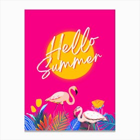 Hello Summer Canvas Print