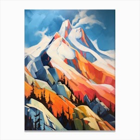 Mount Washington Usa 3 Mountain Painting Canvas Print