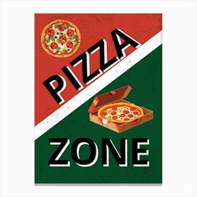 Pizza Zone Canvas Print